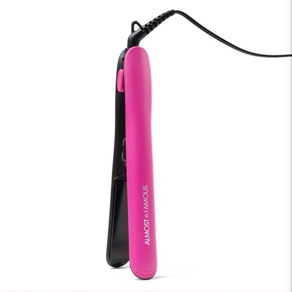 ALMOST FAMOUS Fierce Glam Flat Iron with Travel Pouch - Picture 3 of 6